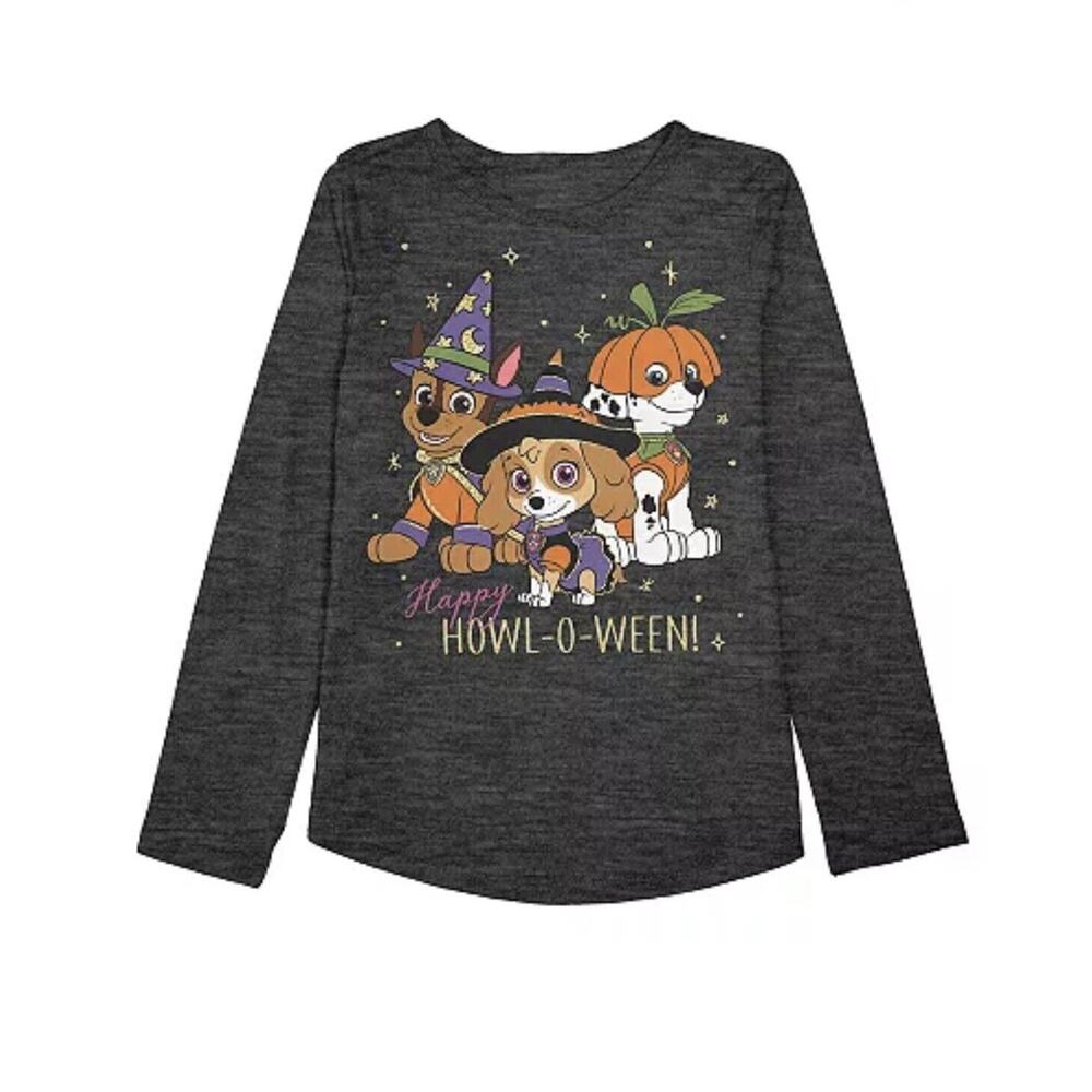 Jumping Beans Paw Patrol Chase Marshall Skye Happy Howl O Ween Tee Size 7